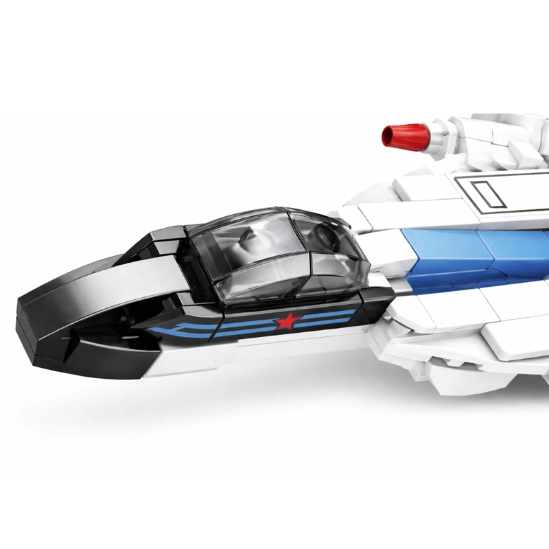 AVION DE COMBATE ARMABLE 328 PIEZAS J-15 FLYING SHARK - 5