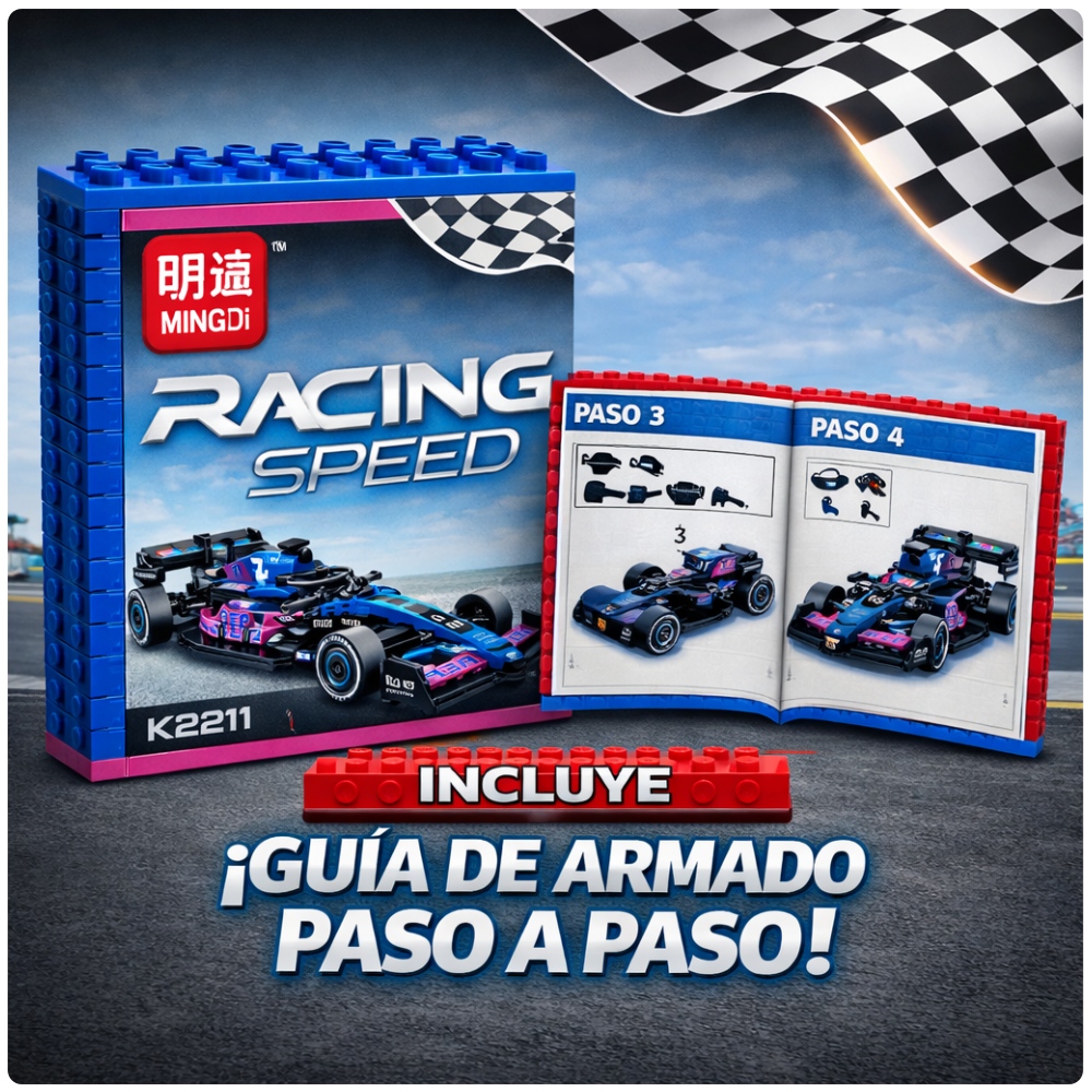 AUTO DE CARRERAS PARA ARMAR 324 PIEZAS JUGUETE STEM - 6