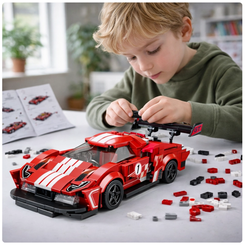AUTO DEPORTIVO PARA ARMAR 307 PIEZAS JUGUETE DE CONSTRUCCION STEM - 7