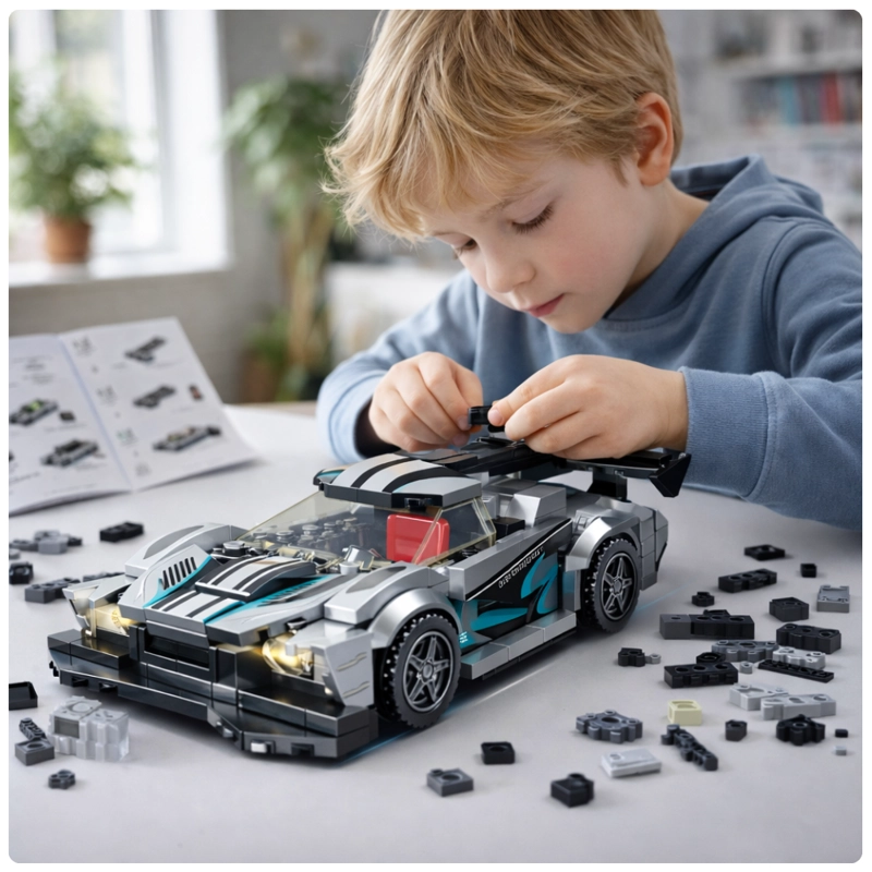 AUTO DEPORTIVO PARA ARMAR 314 PIEZAS JUGUETE DE CONSTRUCCION STEM - 6
