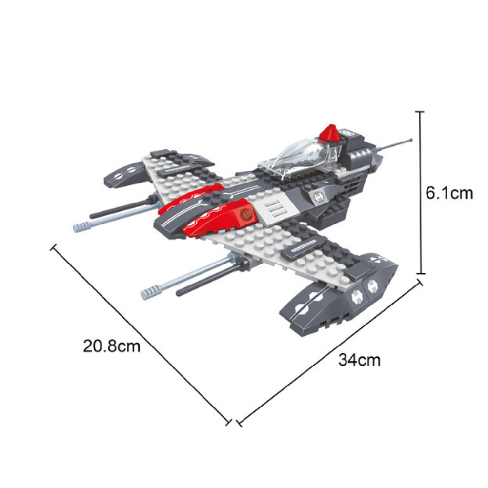 NAVE OUTER SPACE DE CONSTRUCCION AUSINI –  129 PIEZAS - 4