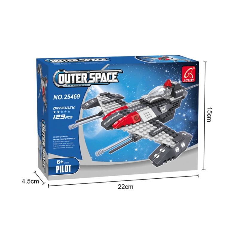 NAVE OUTER SPACE DE CONSTRUCCION AUSINI –  129 PIEZAS - 5