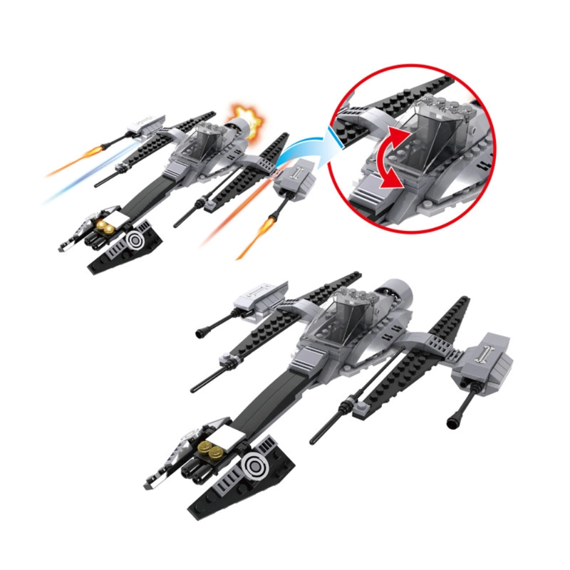 CAZA ALA-B (B-WING) DE CONSTRUCCION AD ASTRA – 184 PIEZAS - 2