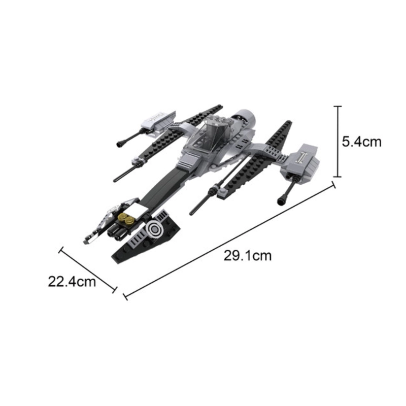 CAZA ALA-B (B-WING) DE CONSTRUCCION AD ASTRA – 184 PIEZAS - 4