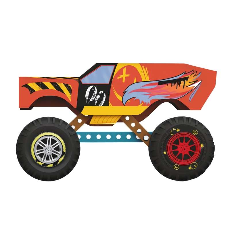 MONSTER TRUCK METALICO PERSONALIZABLE 128 PIEZAS - 2