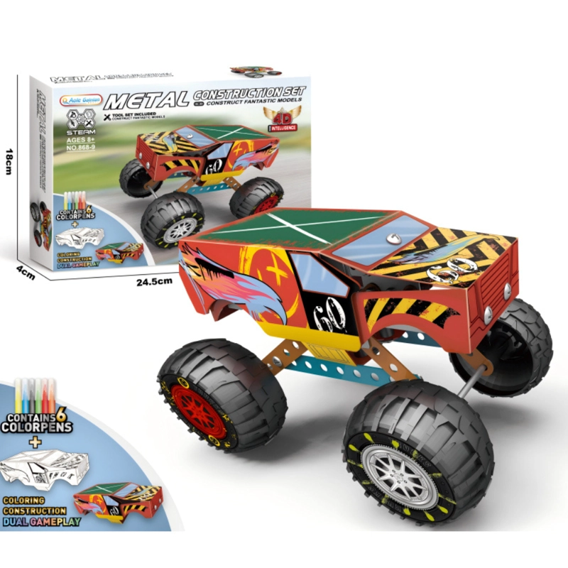 MONSTER TRUCK METALICO PERSONALIZABLE 128 PIEZAS - 3