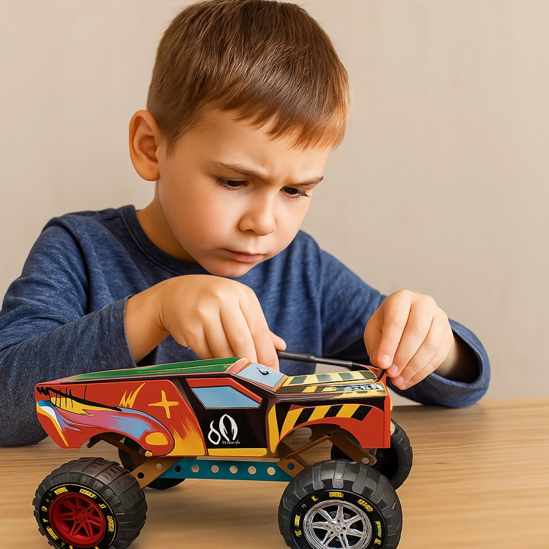 MONSTER TRUCK METALICO PERSONALIZABLE 128 PIEZAS - 7