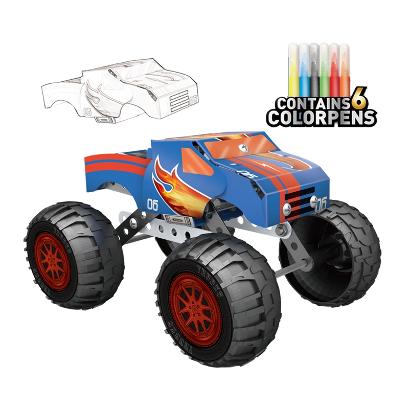 CAMION MONSTER TRUCK METALICO PERSONALIZABLE 149 PIEZAS - 3