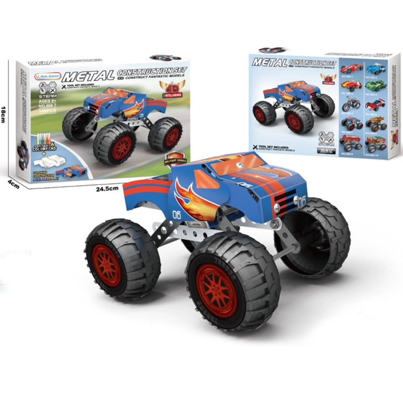 CAMION MONSTER TRUCK METALICO PERSONALIZABLE 149 PIEZAS - 4