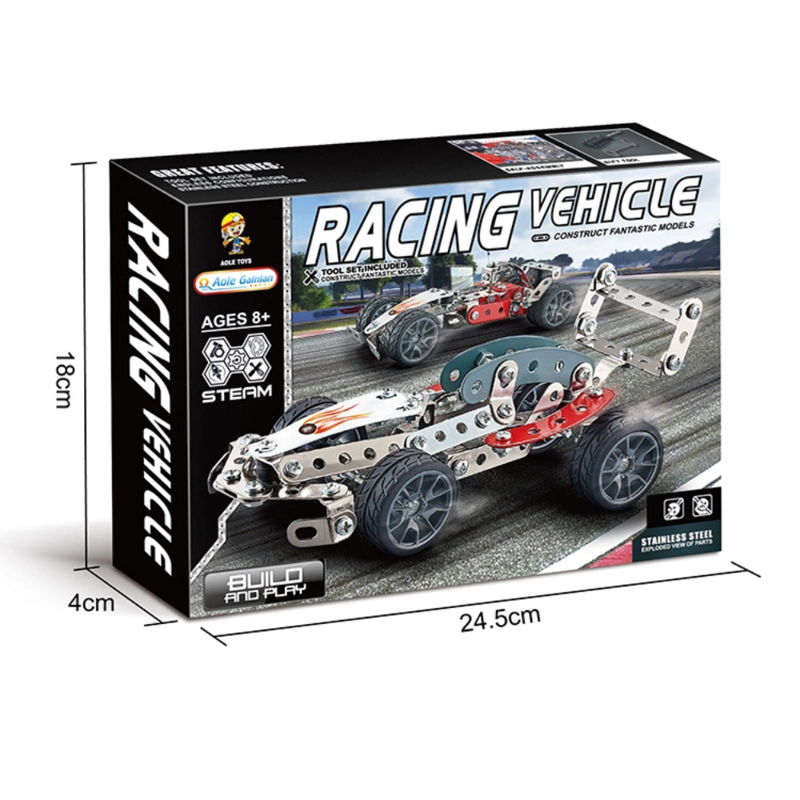 MEKANO AUTO DE CARRERA METAL – 146 PIEZAS - 5