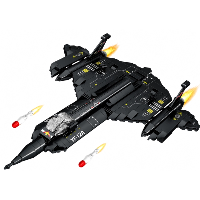 AVION DE COMBATE K0920 431 PIEZAS BLOQUES DE CONSTRUCCION - 1