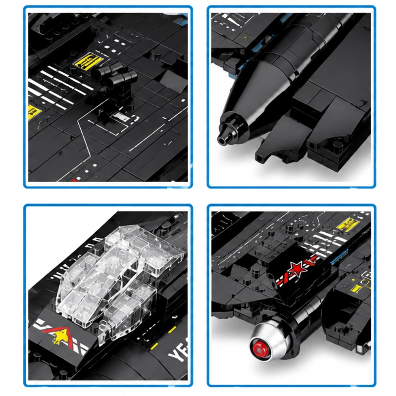 AVION DE COMBATE K0920 431 PIEZAS BLOQUES DE CONSTRUCCION - 3