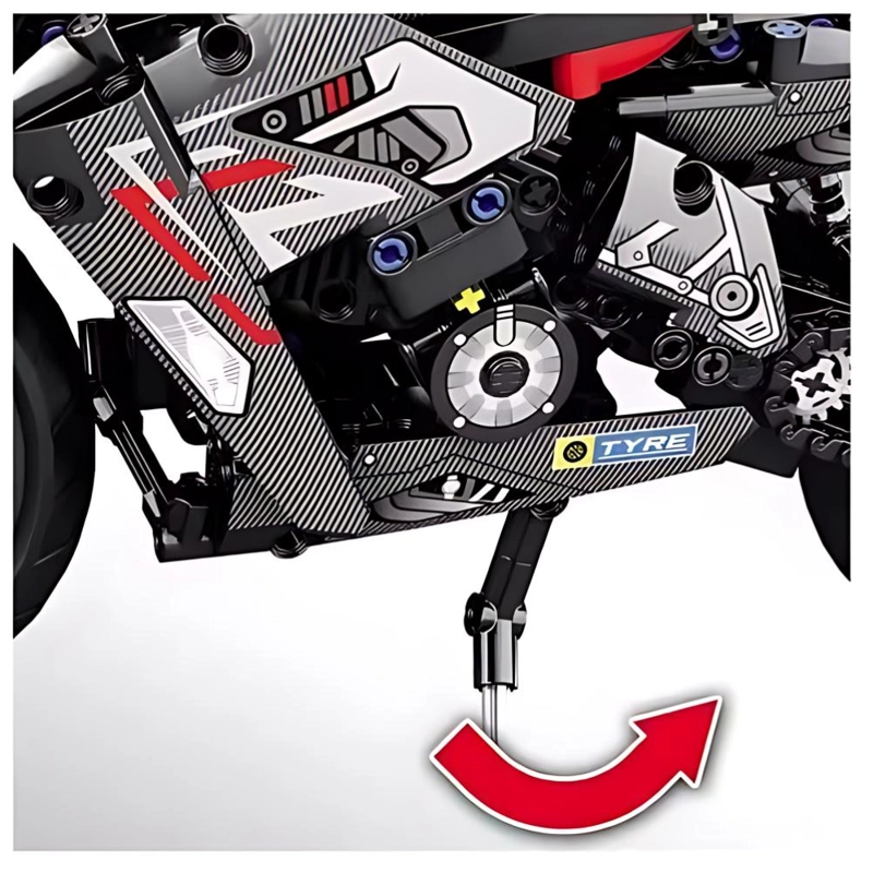 DUCATI BLACK MOTOCICLETA DE CONSTRUCCION - 486 PIEZAS - 3