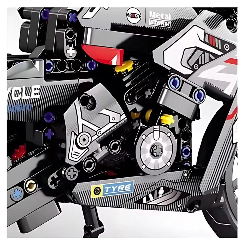 DUCATI BLACK MOTOCICLETA DE CONSTRUCCION - 486 PIEZAS - 4
