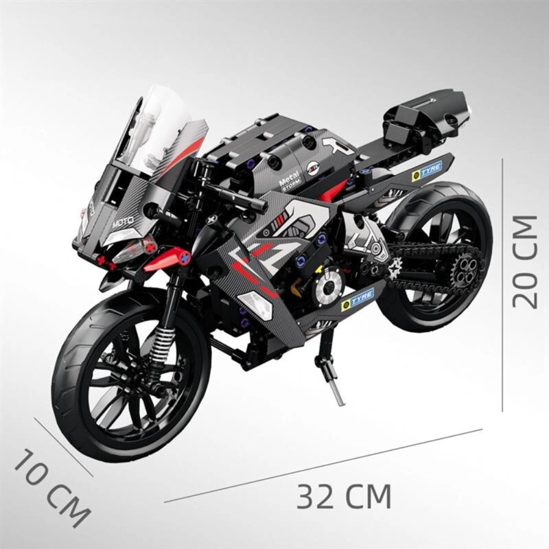 DUCATI BLACK MOTOCICLETA DE CONSTRUCCION - 486 PIEZAS - 6