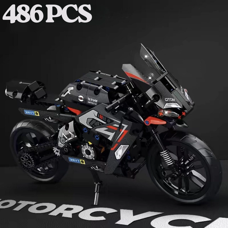 DUCATI BLACK MOTOCICLETA DE CONSTRUCCION - 486 PIEZAS - 7