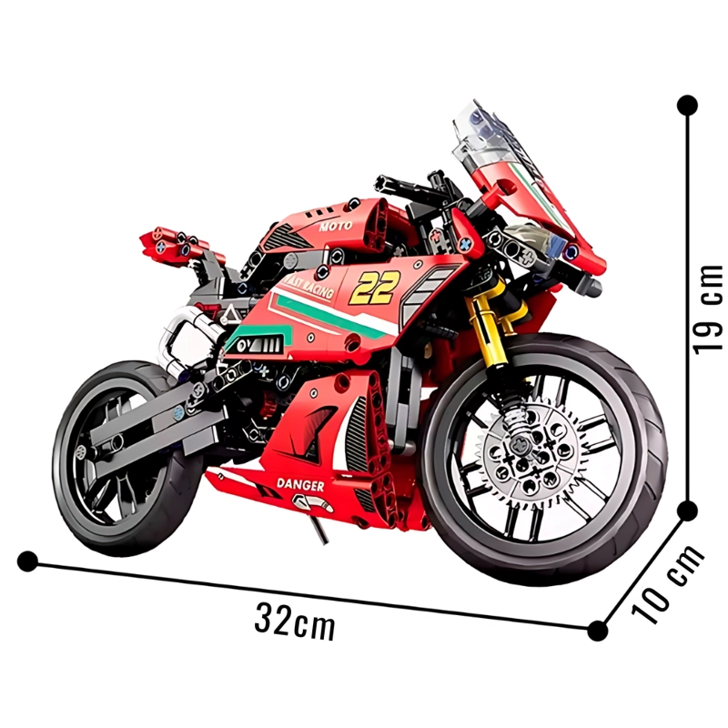 MOTOCICLETA DUCATI DE CONSTRUCCION – 470 PIEZAS - 7