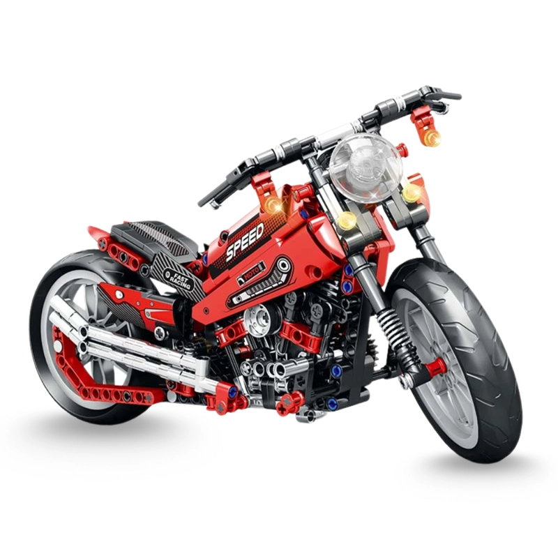 MOTO CHOPPER DEPORTIVA BLOQUES DE CONSTRUCCION 470 PZAS - 1