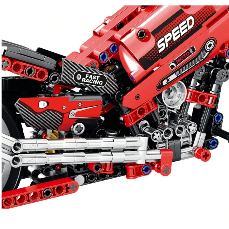 MOTO CHOPPER DEPORTIVA BLOQUES DE CONSTRUCCION 470 PZAS - 2