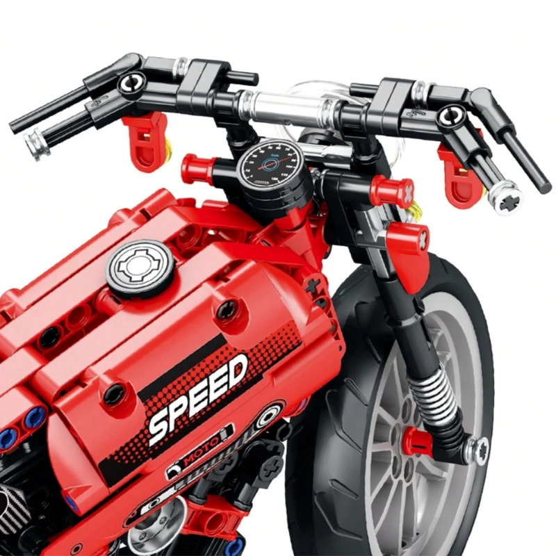 MOTO CHOPPER DEPORTIVA BLOQUES DE CONSTRUCCION 470 PZAS - 4