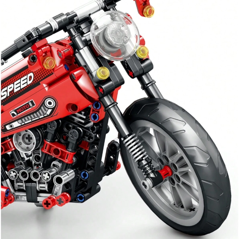 MOTO CHOPPER DEPORTIVA BLOQUES DE CONSTRUCCION 470 PZAS - 5