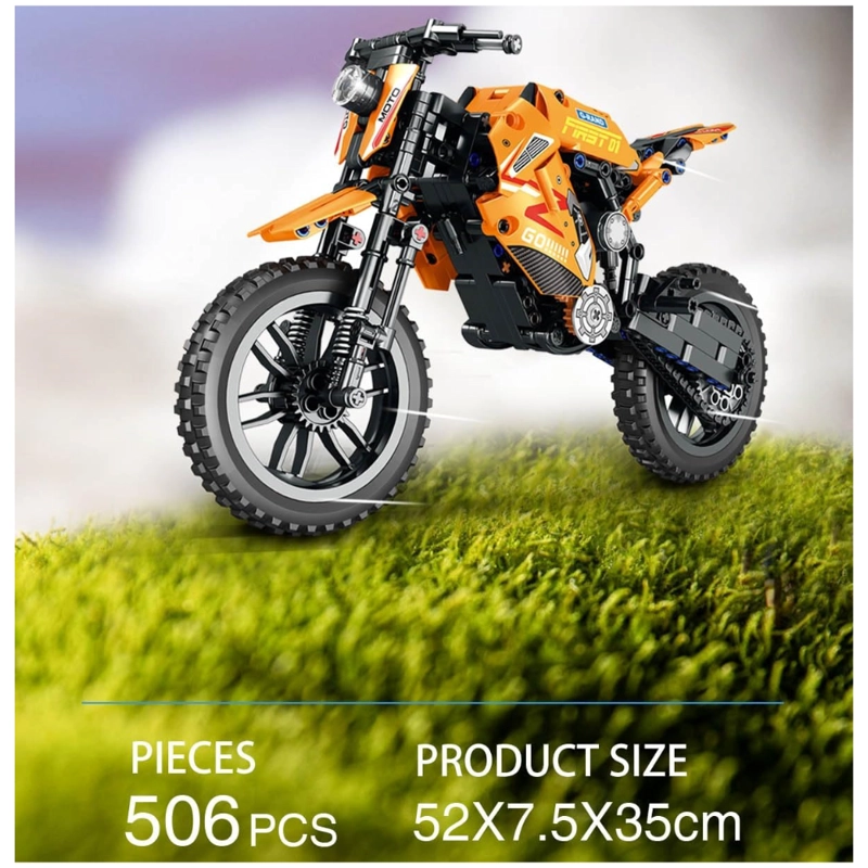 MOTOCROSS BLOQUES DE CONSTRUCCION – 506 PIEZAS - 7