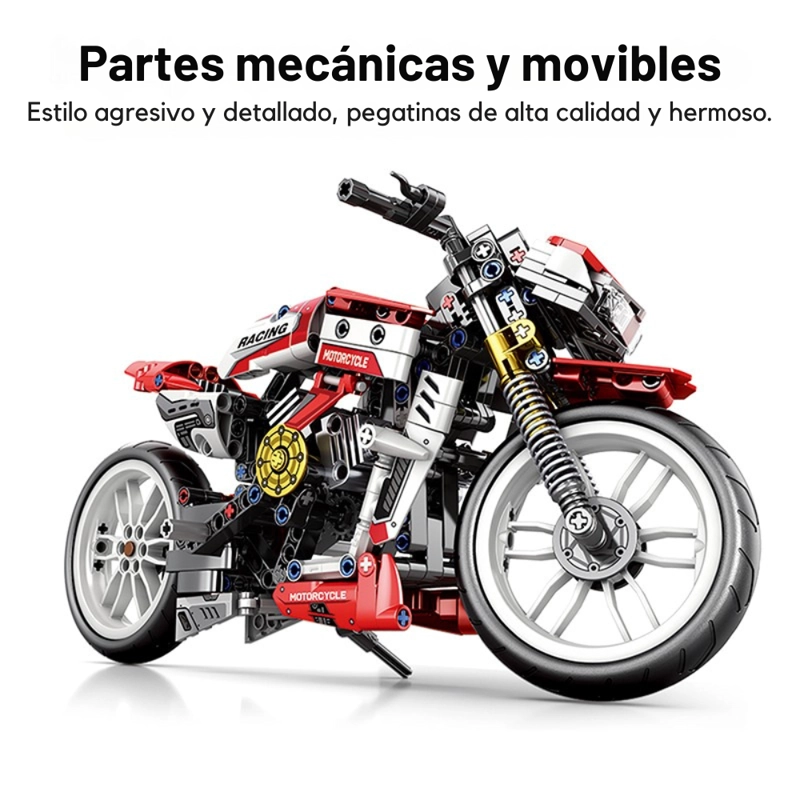 MOTO NAKED DEPORTIVA SET DE CONSTRUCCION 467 PIEZAS - 2
