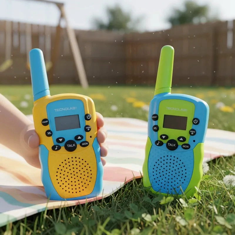 PACK 2 WALKIE TALKIE INFANTIL 22 CANALES CON LINTERNA - 3