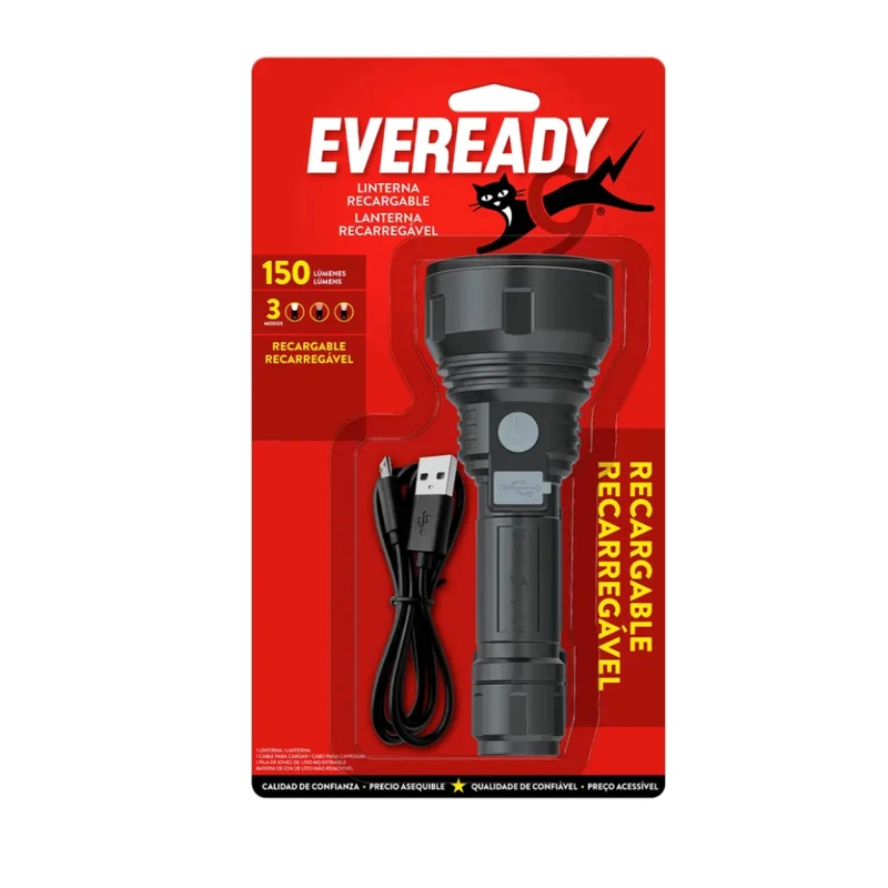 LINTERNA EVEREADY EVRVPHCL5 RECARGABLE 150 LUMENES - 3