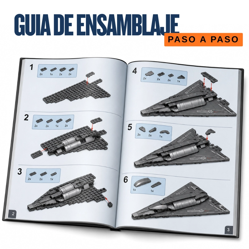 AVION DE COMBATE STEALTH K3134 BLOQUES DE CONSTRUCCION - 6