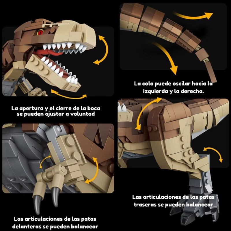 DINOSAURIO TYRANNOSAURUS BLOQUES DE CONSTRUCCION 939 PIEZAS - 3