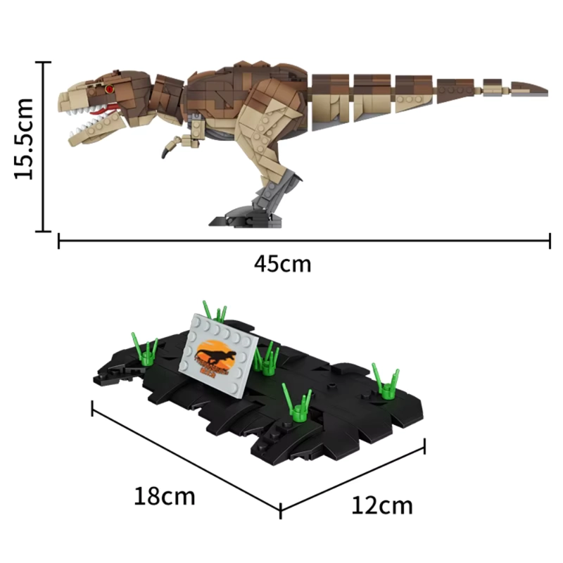 DINOSAURIO TYRANNOSAURUS BLOQUES DE CONSTRUCCION 939 PIEZAS - 5