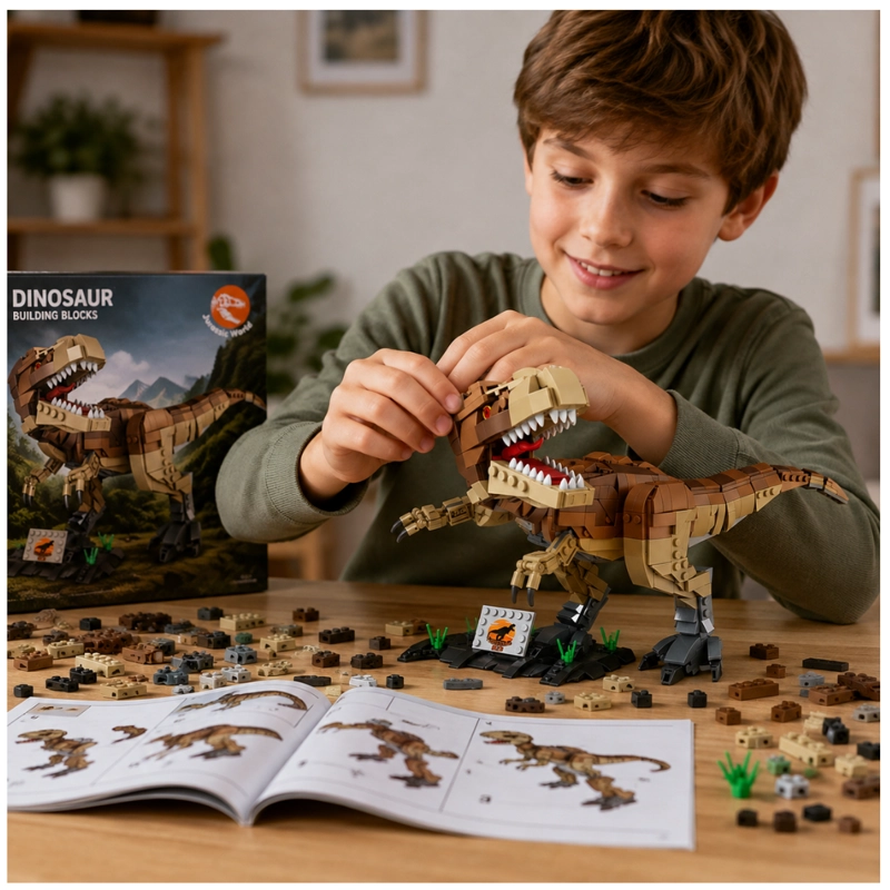 DINOSAURIO TYRANNOSAURUS BLOQUES DE CONSTRUCCION 939 PIEZAS - 6