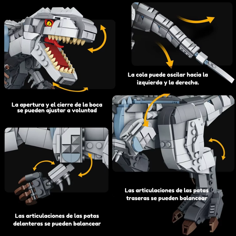 DINOSAURIO INDOMINUS REX BLOQUES DE CONSTRUCCION 993 PCS - 3