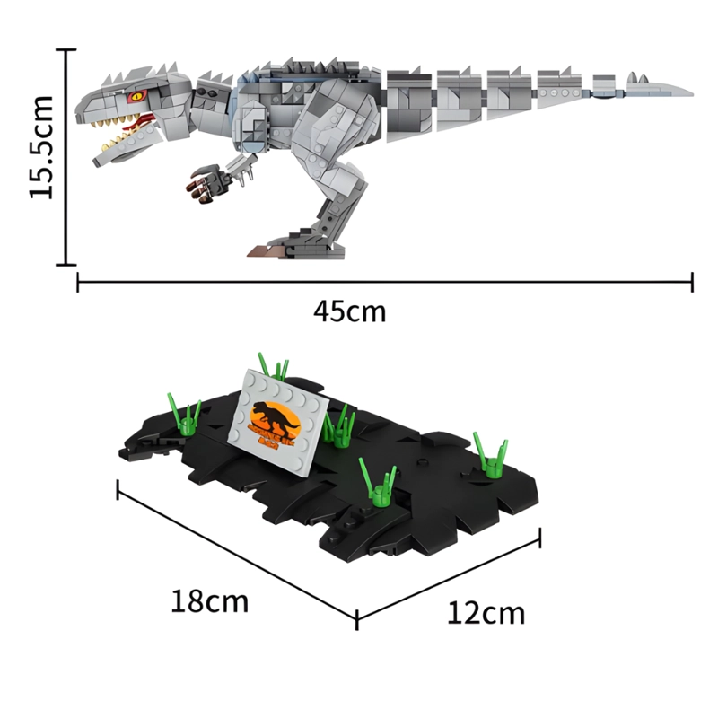DINOSAURIO INDOMINUS REX BLOQUES DE CONSTRUCCION 993 PCS - 5
