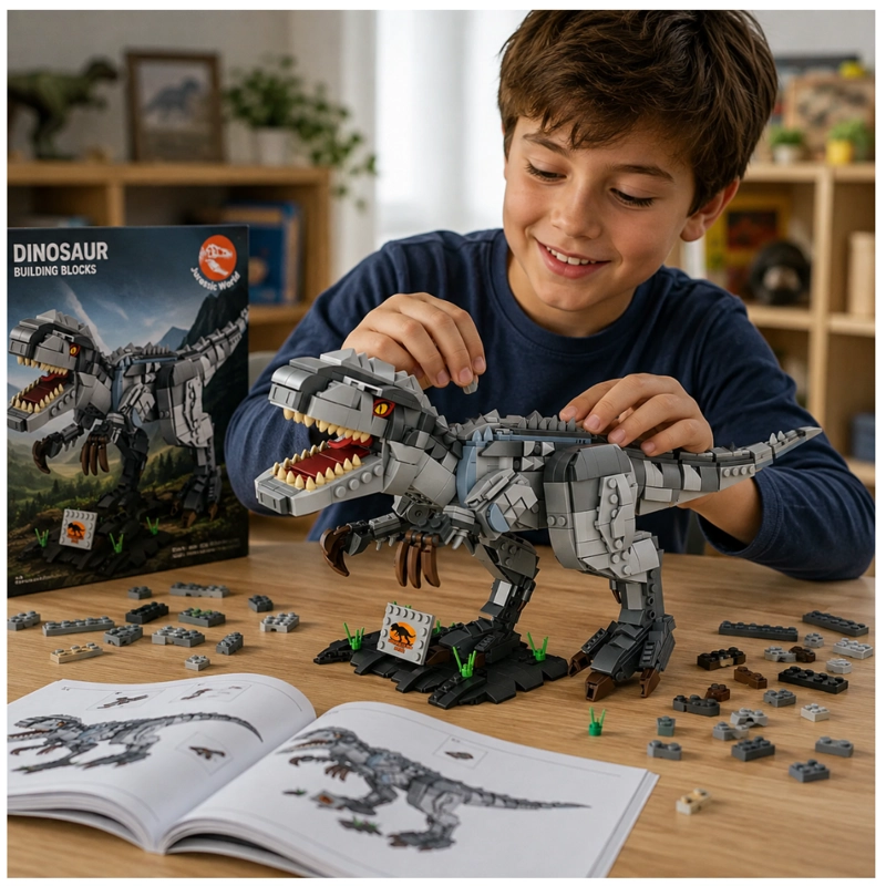 DINOSAURIO INDOMINUS REX BLOQUES DE CONSTRUCCION 993 PCS - 6