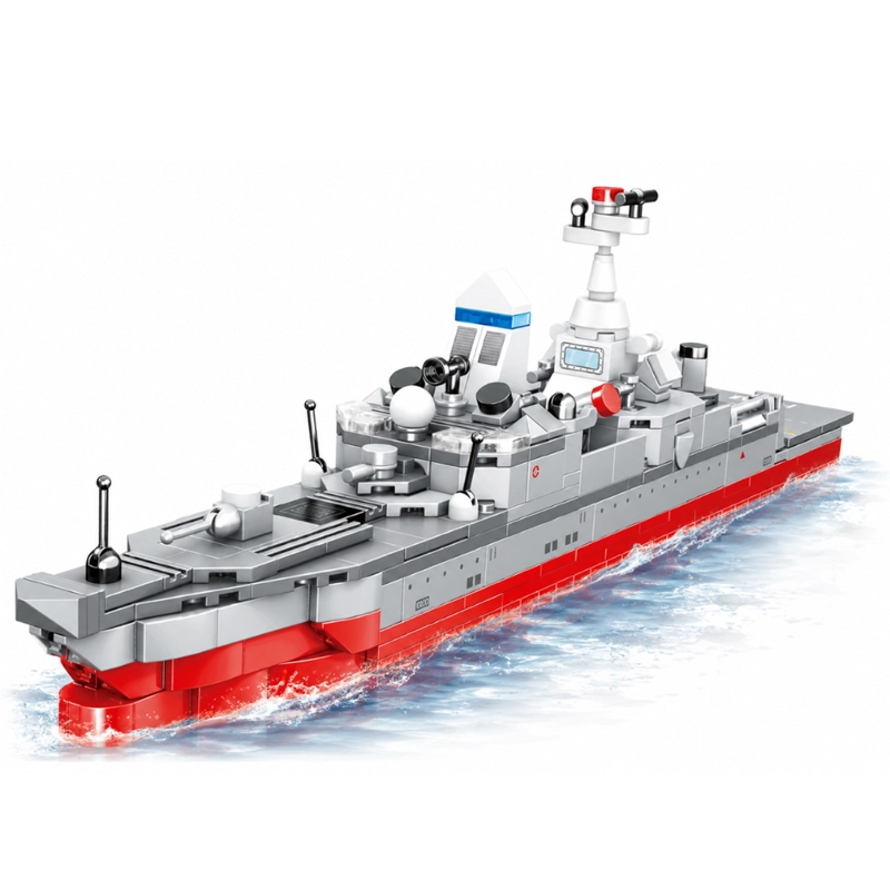 BLOQUES DE CONSTRUCCION MINGDI BARCO MILITAR 460 PIEZAS K3131 - 1