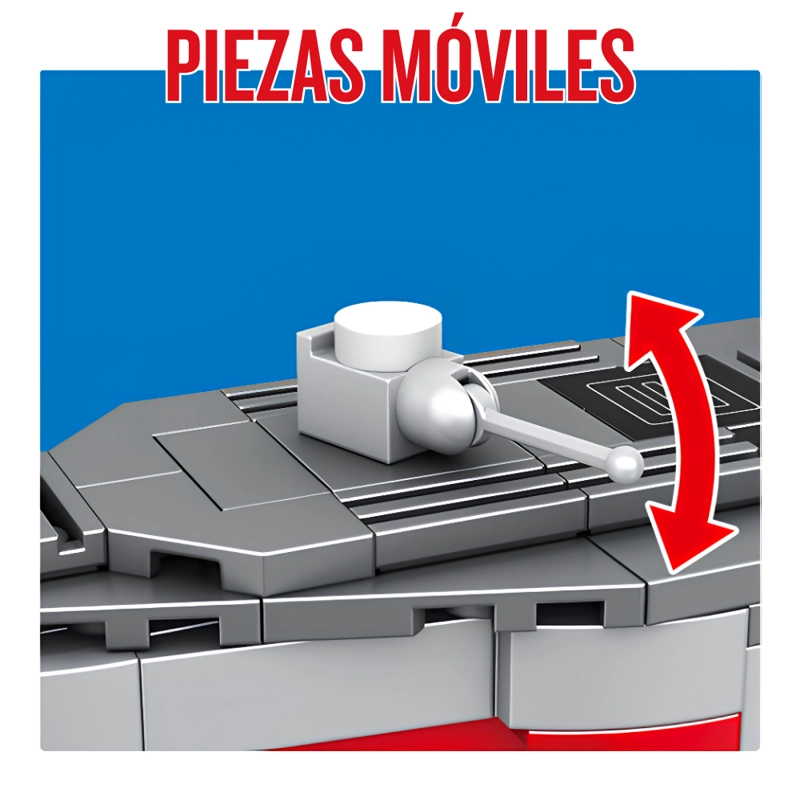 BLOQUES DE CONSTRUCCION MINGDI BARCO MILITAR 460 PIEZAS K3131 - 3