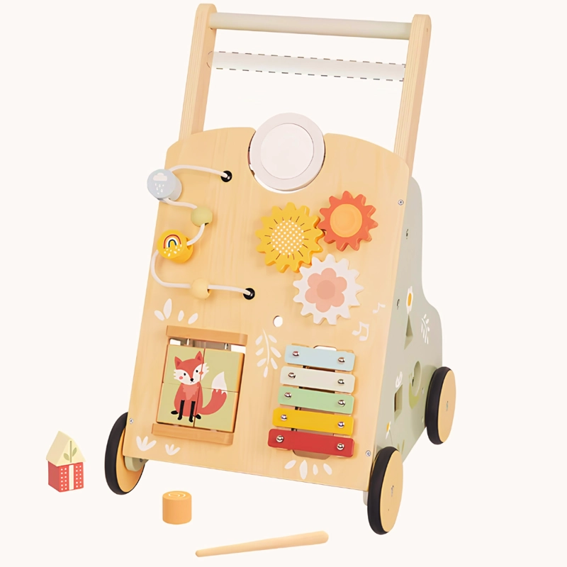 CAMINADOR ANDADOR DE MADERA TOOKY TOY BABY WALKER MONTESSORI 18M+ - 1