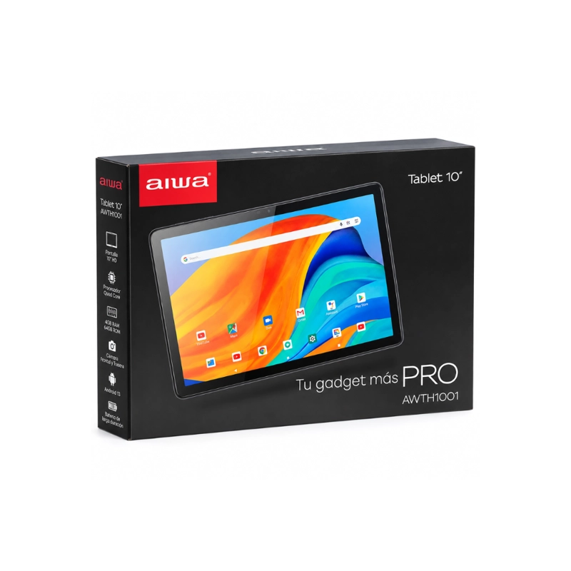 TABLET AIWA 10' AWTH1001 4GB RAM 64GB ANDROID 14 4G LTE - 9