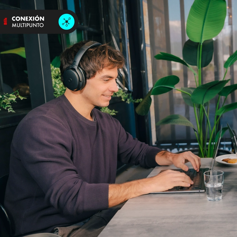 AUDIFONOS BLUETOOTH BLIK NEO CANCELACION DE RUIDO 60H NEGRO - 4