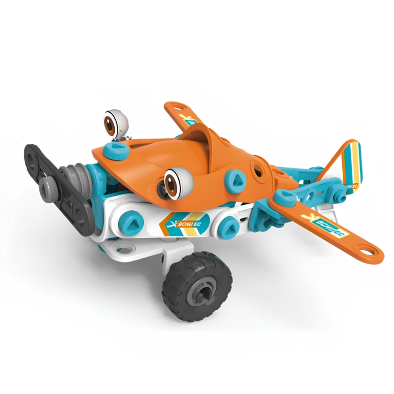 AVION ARMABLE INFANTIL PUZZLE ASSEMBLY CON HERRAMIENTAS JUEGO EDUCATIVO - 1
