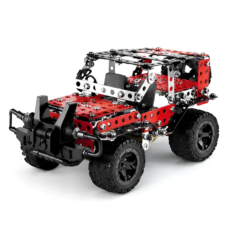 PICK UP 4X4 TODOTERRENO ARMABLE DE METAL 274 PIEZAS CON HERRAMIENTAS - 1