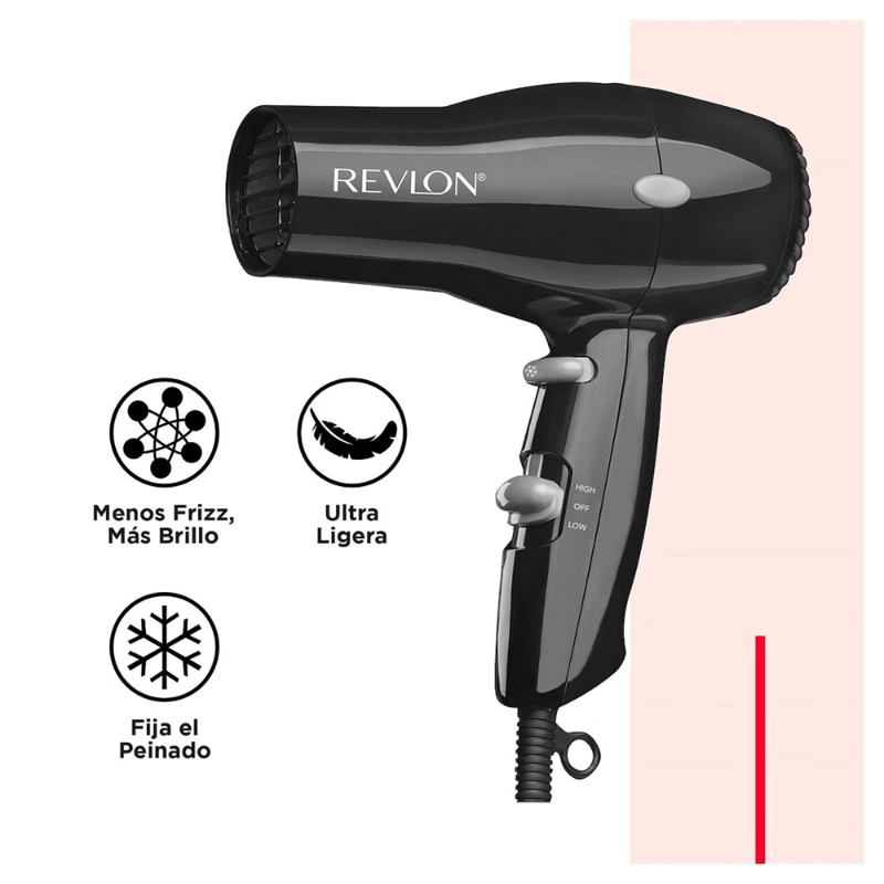 SECADOR REVLON COMPACTO IONICO 1850W - 2