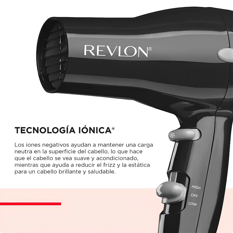 SECADOR REVLON COMPACTO IONICO 1850W - 4