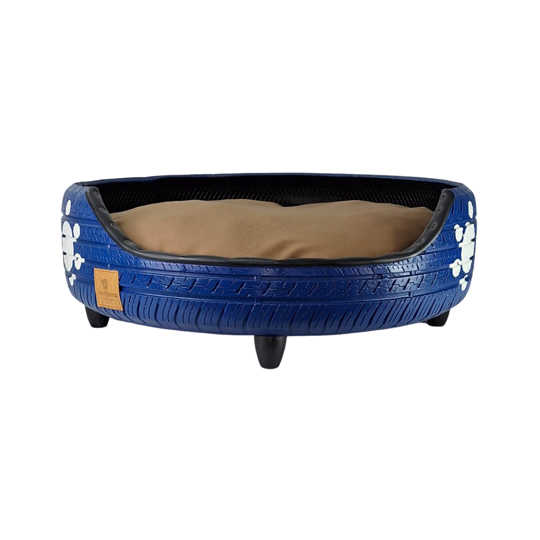 CAMA PERRO PEQUEÑA POUFGAMA DE NEUMÁTICO REUTILIZADO - 2