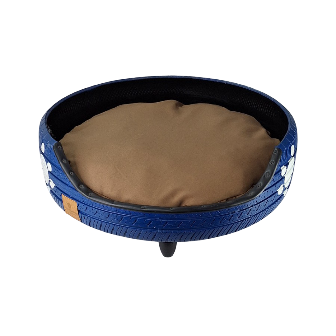 CAMA PERRO MEDIANA POUFGAMA DE NEUMÁTICO REUTILIZADO - 3