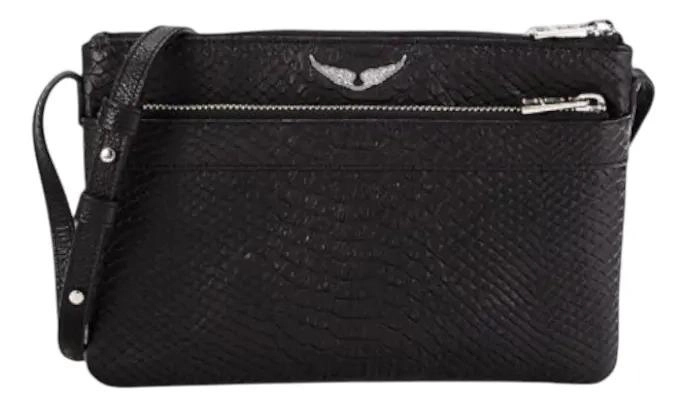 CROSSBODY ZADIG & VOLTAIRE NEGRO LISA PLATEADO - 1