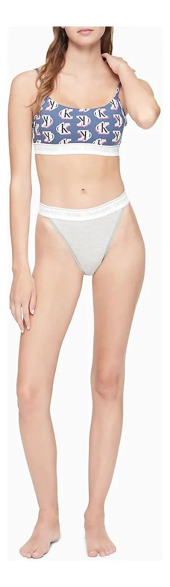 BRALETTE CALVIN KLEIN AZUL ESTAMPADO L - 3