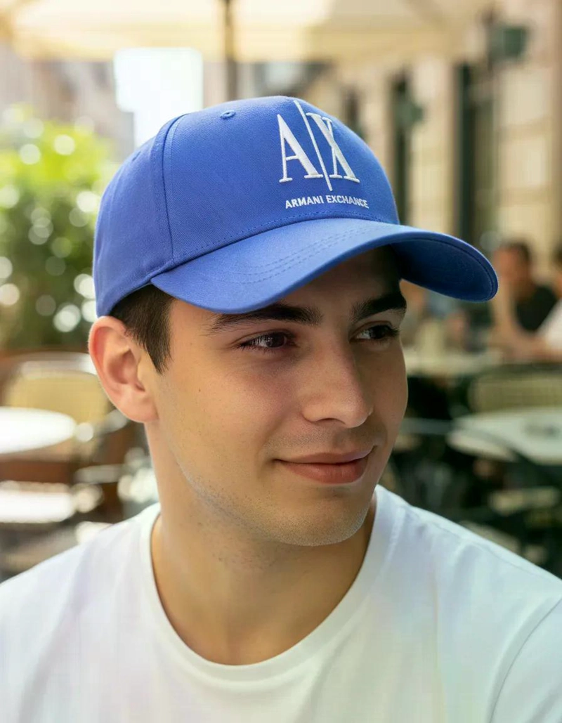 GORRO JOCKEY ARMANI EXCHANGE AZUL ESTANDAR - 6